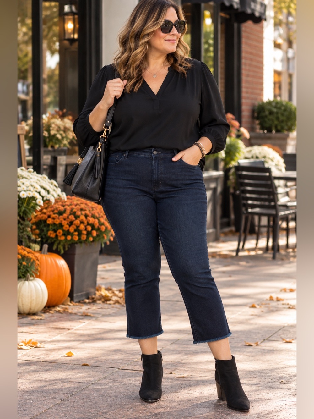NWT NYDJ Plus 20W Marilyn Ankle Jeans Dark Wash Lift Tuck Frayed Hem Crop Denim
